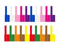 PRETYZOOM 20 Sheets of Self-Adhesive Cable Labels with Waterproof and Tear-Resistant Design, Printable Wire Tags for Organising Cables at Offices and Homes, Colourful Stickers for Easy