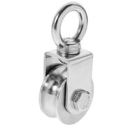 PRETYZOOM 201 Stainless Steel Lifting Pulley Wheel with High Load Bearing and Stable Working Performance for Wire Rope and Rope Use in Indoor and Outdoor Applications