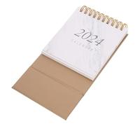 PRETYZOOM 2024 Table Calendar Standing Calendar White Paper Desktop with Encouragement Notes and Personalization Feature for Home and Office Use