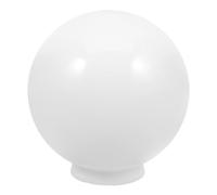 PRETYZOOM 20cm Spherical Acrylic Outdoor Lamp Shade Replacement for Garden Lamp G9 White Acrylic Desk Lamp