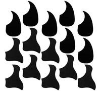 PRETYZOOM 20pcs Acoustic Guitar Pickguards Pvc Anti-scratching Protective Plates for 41-inch Folk and Classical Guitars, Black Waterdrop and Bird Shape Guard for Strumming Protection