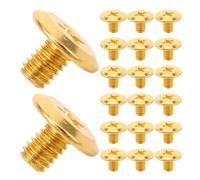 PRETYZOOM 20pcs Clipper Screws for Professional Hair Trimmer Replacement, Small Gold Metal Adjustment Screws Compatible with 8591/1919 Blades for Hair Cutting Tools