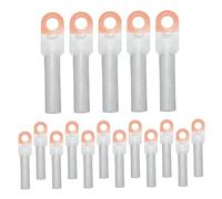 PRETYZOOM 20pcs Copper Battery Cable Ends Battery Terminal Connectors Lugs Ring Terminal Wire Lugs Kit For Electrical Automotive Cable Wire Connection