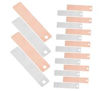 PRETYZOOM 20pcs Copper Zinc Electrode Strips Set Pure Zinc Anode Sheet for Electroplating Scientific Experiments DIY Electronics Small Device Building