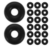 PRETYZOOM 20pcs Fitness Cable Machine Replacement Rubber Limit Rings for Workout Parts with Sturdy Universal Compatibility, Black Gym Accessories for Exercise Equipment