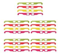 PRETYZOOM 20pcs Flat Cardboard 3d Glasses for Tv and 3d Movies, Portable Spectacular Visual Experience with Pet Frame, for Homes