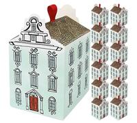 PRETYZOOM 20pcs House Shaped Candy Boxes Paper Treat Boxes Wedding Party for Nuts Cookies Chocolates and Sweets Lightweight Romantic Packaging for Birthday Christmas Celebration