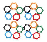 PRETYZOOM 20pcs Microphone Slip Ring Rubber Grip Bands for Wireless Handheld Microphones Shockproof Mic Protector Fits Mic Holder Stand Random Color