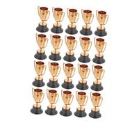 PRETYZOOM 20pcs Mini Gold Plastic Trophy Cups Portable Sports Prize Awards for Classroom Party Favors Winner Recognition Keepsakes