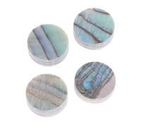 PRETYZOOM 20pcs round Abalone Shell Fingerboard Dots Inlay Decoration for Ukulele and Guitar, 6mm Musical Instrument Markers, Suitable for Practice and Repair