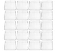 PRETYZOOM 20pcs Square Petri Dishes with Lids for Laboratory Use Culture Plates Suitable for Microbiology and Scientific Experiments