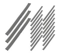 PRETYZOOM 20pcs Table Tennis Racket Edge Guard Tape Black - High-adhesion Paddle Side Protective Film for Ping Pong Bat Corner Protection in Training and Competition