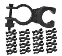 PRETYZOOM 20pcs Walking Cane Holder Stand for Wheelchair Walker Mobility Scooter Crutch Bracket Clamp with LED Light Mount Weatherproof Lightweight Accessories for Rollators and Walking Aids