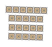 PRETYZOOM 21 Pcs PVC Removable Anti-Slip Floor Stickers for Living Rooms and Doors, Waterproof Tile Stickers Elegant Thickened Diagonal Design, for Bathroom and Wall Decor