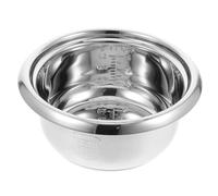 PRETYZOOM 23cm 304 Stainless Steel Rice Cooker, 2L Inner Lid Universal Insert Replacement Pot for Electric Cookers, Cooking Rice Steaming, Soup, Porridge