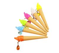 PRETYZOOM 24 Pcs Ice Cream Gel Ink Pens for Creative Cartoon Writing Pen Smooth Non-slip Grip School Office Supplies for Teens Refill Random Color