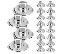 PRETYZOOM 24 Sets Turn Button Fasteners for Canvas and Boats, Silver Galvanized Iron Eyelets, Studs, and Mounting Screws, Easy Installation and Strong Holding Power for Outdoor Tarps