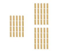 PRETYZOOM 240 Pcs Metal Shoe Lace End Caps, Golden Copper Brass Tips | Smooth Polished Finish, round Edge Bell Style, Quick Install for Hooded Cords, Rope and Drawstrings