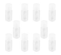 PRETYZOOM 24pcs 10ml Plastic Screw Cap Emulsion Bottles with Flip Top Lid, Refillable Travel Lotion Containers for Cosmetic Dispensers and Makeup Storage