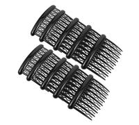 PRETYZOOM 24pcs Black Plastic Wave Side Hair Combs 17 Teeth Bridal Veil Clips for Women Vintage Small Twist Hair Accessories Suitable for Fine Thin