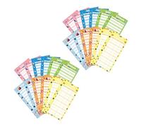 PRETYZOOM 24pcs Budget Planner Cards Expense Tracking Sheets Cash Organizer Cards Multi-colored Creative Money Management Sheets for Home and Personal Use