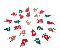 PRETYZOOM 24pcs Christmas Advent Number Stickers Xmas Countdown Decals 1- Sealing Stickers for Packaging Bags Festive Happy