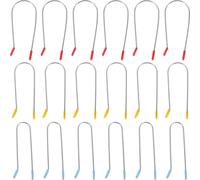 PRETYZOOM 24pcs Electric Heated Hair Roller Clips Set, U-Shaped Spiral Perm Rods Clips in Red (3.2cm), Yellow (2.54cm), Blue (1.9cm) for Salon and Home Hair Styling Tools