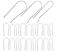 PRETYZOOM 24pcs Hot Roller Clips Set for Hair Curlers, 1.9cm 2.54cm 3.2cm U-Shaped Securing Pins Compatible Electric Heated Rollers for Styling and Securing Hair