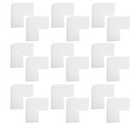 PRETYZOOM 24pcs L Shape Corner Protectors Made of Lightweight Epe Foam 45mm Groove for Anti-collision Protection of Book Corners and Carton Edges during Transport and Storage
