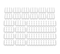 PRETYZOOM 24pcs White Pp Cable Clamp with Rounded Edges for Organizing Gpu 6pin 8pin and 24pin Computer Power Cables for PC Case