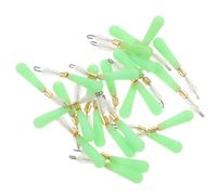 PRETYZOOM 25pcs Silicone Float Stopper Sliding Seat Fishing Bobber Stops with Copper Head Connector for River Lake Ocean Ice Fishing Gear
