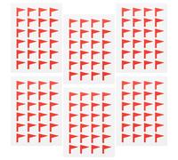 PRETYZOOM 288pcs Classification Label Stickers Red Flag Shape Marking Sticker Versatile Easy to Remove Paper Adhesive Labels for Home Organizational System