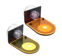 PRETYZOOM 2pcs Acrylic Aquarium Coral Frag Base with Suction Cup Design for Stable Growth Environment, Easy Installation Frag Rack Suitable for Coral Fragments in Fish Tanks and Aquariums