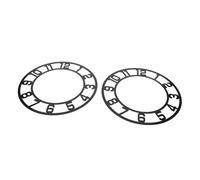 PRETYZOOM 2pcs Acrylic Wall Clock Stickers with Arabic Numerals Round DIY Clock Face Decals for Living Room Hotel Entryway Wall Decor Easy to Clean and Bump Resistant