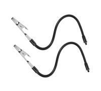 PRETYZOOM 2pcs Adjustable Soldering Wire Holder 360-degree Rotation Alligator Clips, Stainless Steel and Plastic Multi-use Clamps for Workshop and Repair Station