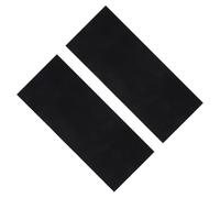 PRETYZOOM 2pcs Air Conditioner Drip Protector Pad 39x16 Inches, Polyester Material with DIY Fit and Removable Features, Black Ac Rain Dampening Cushion for Home Outdoor Unit Noise Silencing