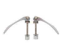 PRETYZOOM 2pcs Aluminum Alloy Bicycle Seatpost Clamp with M6 X 55mm Thread Screw, Vibration-Resistant and Versatile Compatibility for Maintenance and Folding Bikes, Silver Mountain Bike Seat