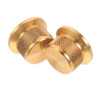 PRETYZOOM 2PCS Aluminum Volume Control Rotary Knobs 24x14.5mm Metal Potentiometer Caps for Guitar and Amplifier Audio Equipment, Bass Guitar Volume Adjustment Knobs