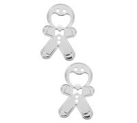 PRETYZOOM 2pcs Beer Opener Giant Gingerbread Man Keyring Novelty Bottle Opener for Men