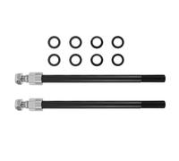PRETYZOOM 2pcs Bicycle Thru Axle for Bike Trailer Aluminium Alloy and Stainless Steel Construction Effortless Installation and Handling Torsional Impacts for Pet Trailer during Shopping