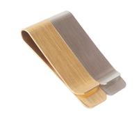 PRETYZOOM 2pcs Brass Money Clip with Stainless Steel, Cash and Card Holder