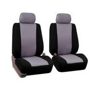 PRETYZOOM 2pcs Car Seat Protector Covers Gray Four Seasons Front Bucket Seat Styling Case Polyester Material Easy Install