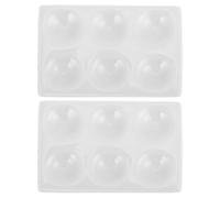PRETYZOOM 2pcs Ceramic Spot Plates with 6 Holes for Scientific and Chemical Experiment Reactions, Easy to Clean and Versatile Laboratory Reaction Plates for Science Experiment Kits