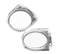 PRETYZOOM 2pcs Computer Power Button Cover Waterproof Switch Guard 41mm Plastic Protective Cap with Adhesive for Pc, Elevator, Washing Machine, Dishwasher Anti-accidental Press