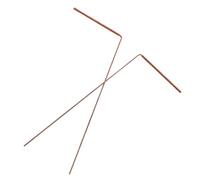 PRETYZOOM 2pcs Copper Dowsing Rods Water Divining Rods Portable Detection Tool for Finding Water Sources with Chinese-Style Workmanship