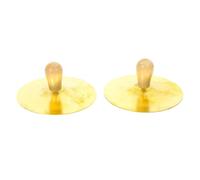 PRETYZOOM 2pcs Copper Finger Cymbals Hand Cymbals for Belly Dance Small Musical Instrument for S Music Training and Performance Party Entertainment