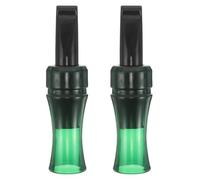 PRETYZOOM 2pcs Crow Call Whistle for Hunting and Outdoor Use, Plastic Crow Caller with Bionic Loud Sound and Luring Bird Calls, Easy to Spot Black and Green Hunting Decoy Accessory