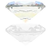 PRETYZOOM 2pcs Crystal Glass Diamond Photo Props for Manicure and Nail Art, Crystal Decoration with Elegant and Delicate Style, Showcase Accessories for Photo Studio and Crafting