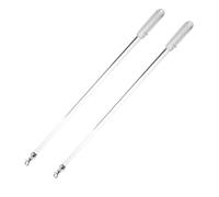 PRETYZOOM 2pcs Curtain Pull Rods for Vertical Blinds and Blinds, 50cm Acrylic and Iron Material with Ergonomic Handle, Universal Compatibility, for Home and Office Window Shade Pulls