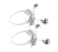 PRETYZOOM 2pcs Disco Ball Headband Party Hairbands for Year Eve Carnival Halloween Costume Accessory Sparkling Vintage Design and Comfortable